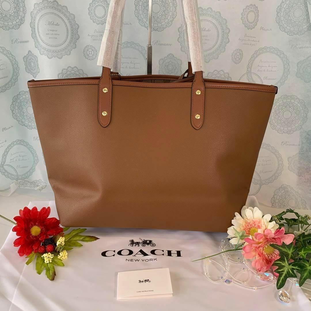 coach コーチ　キャメル　トートバッグ