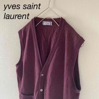 イヴサンローラン(Yves Saint Laurent)のYVESSAINTLAURENTイブサンローランベストメンズLlパープル紫Y2K(ベスト)