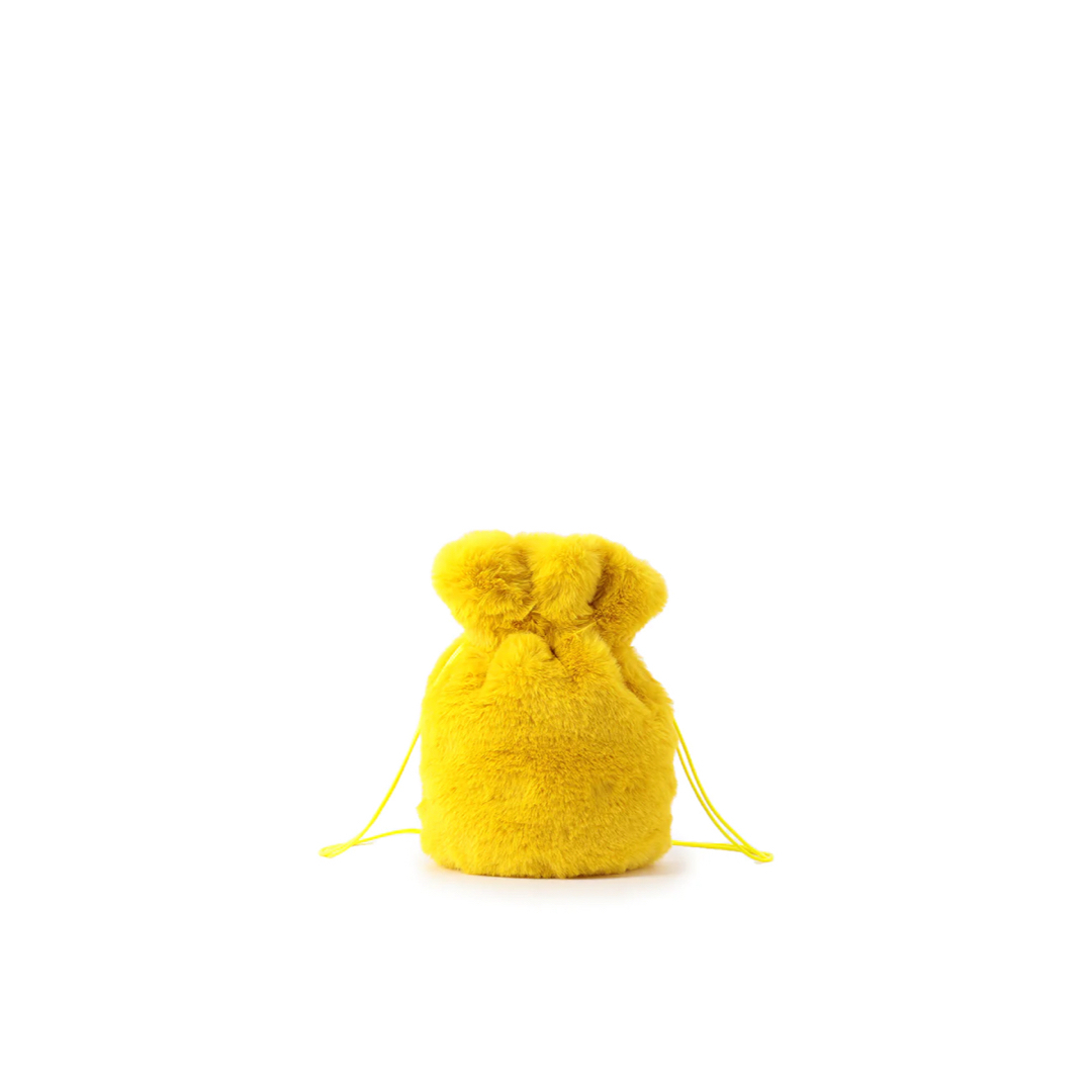 Drawer(ドゥロワー)の【極美品】CLOUDY♡ Eco Fur Drawstring Bag♡ レディースのバッグ(ショルダーバッグ)の商品写真