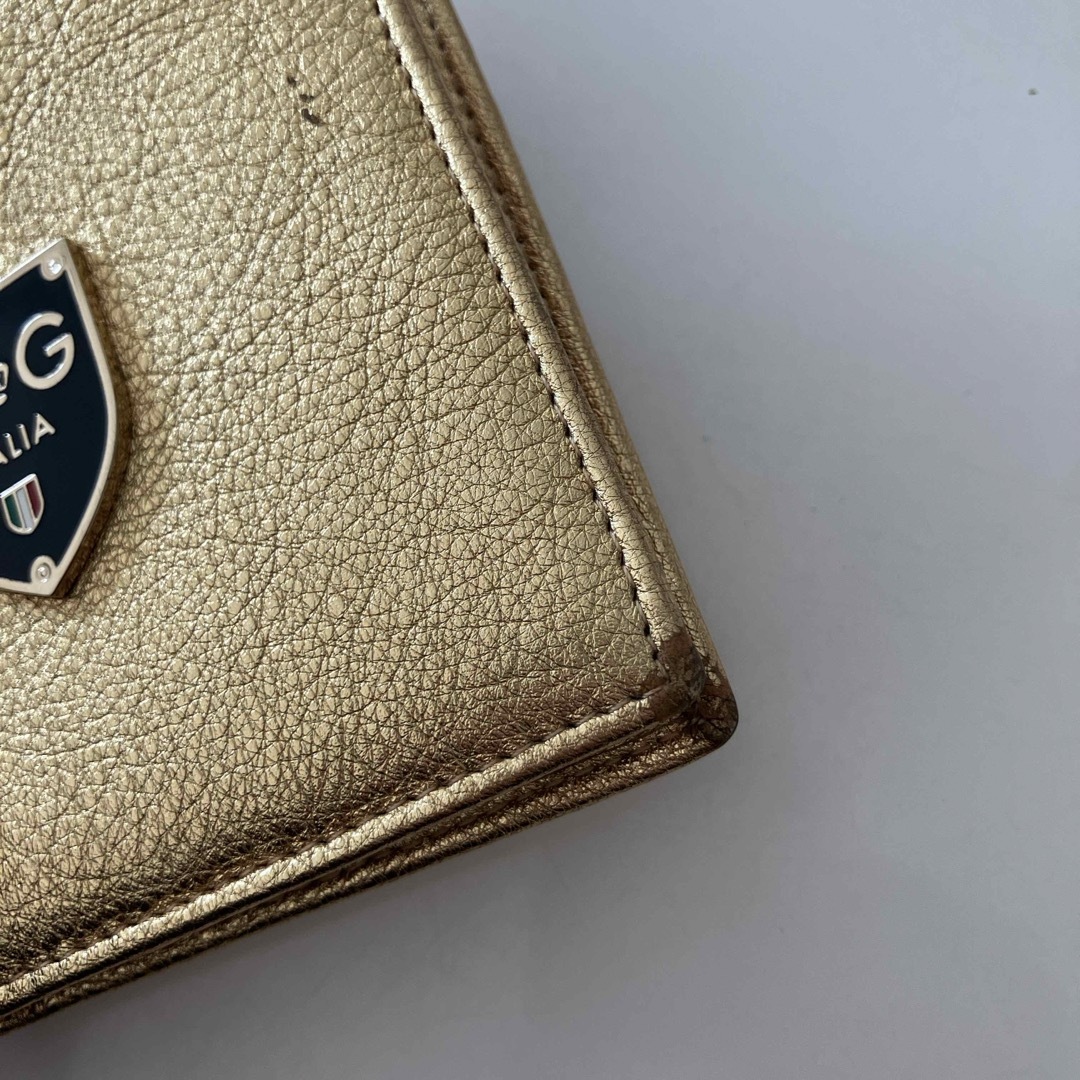 DOLCE&GABBANA - D&G 二つ折り財布 ゴールド ドルチェ DOLCE&GABBANA - D&G 二つ折り財布 ゴールド ドルチェ