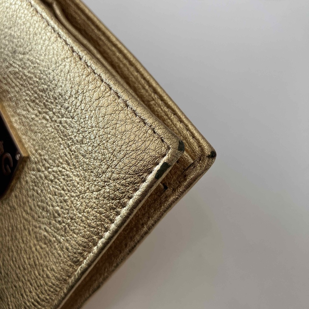 DOLCE&GABBANA - D&G 二つ折り財布 ゴールド ドルチェ DOLCE&GABBANA - D&G 二つ折り財布 ゴールド ドルチェ