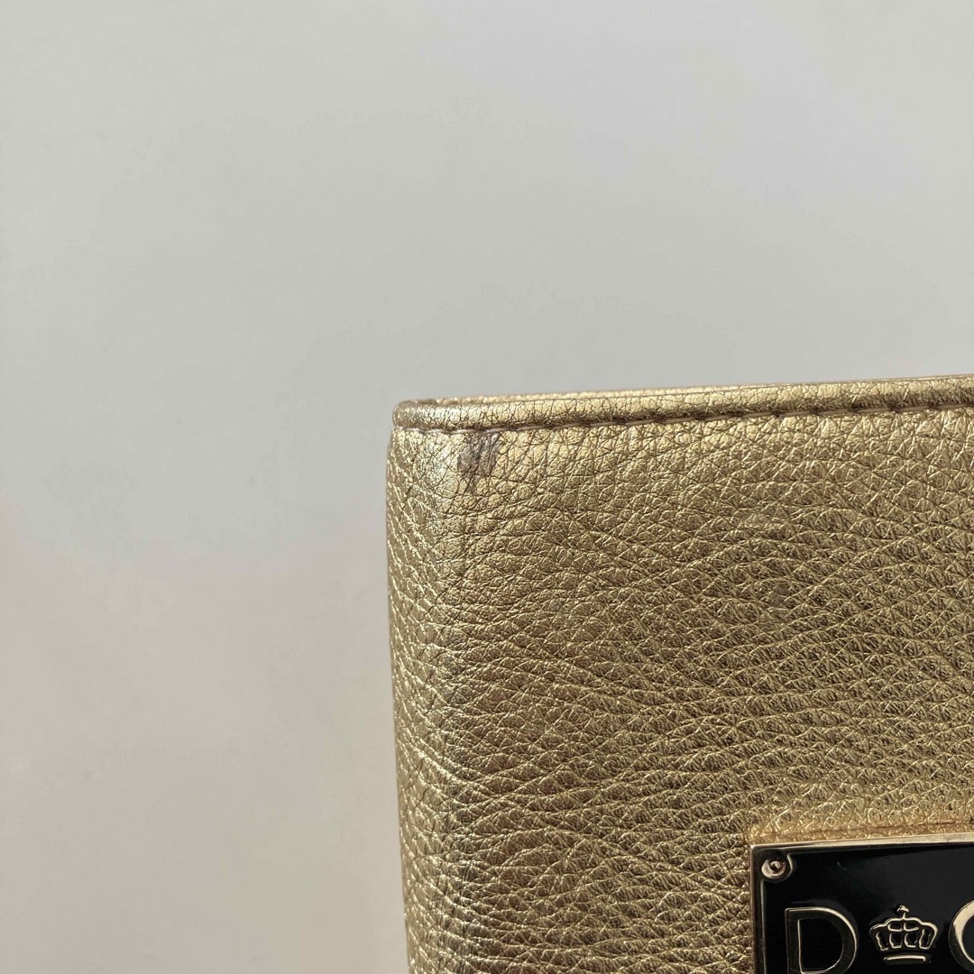 DOLCE&GABBANA - D&G 二つ折り財布 ゴールド ドルチェ DOLCE&GABBANA - D&G 二つ折り財布 ゴールド ドルチェ