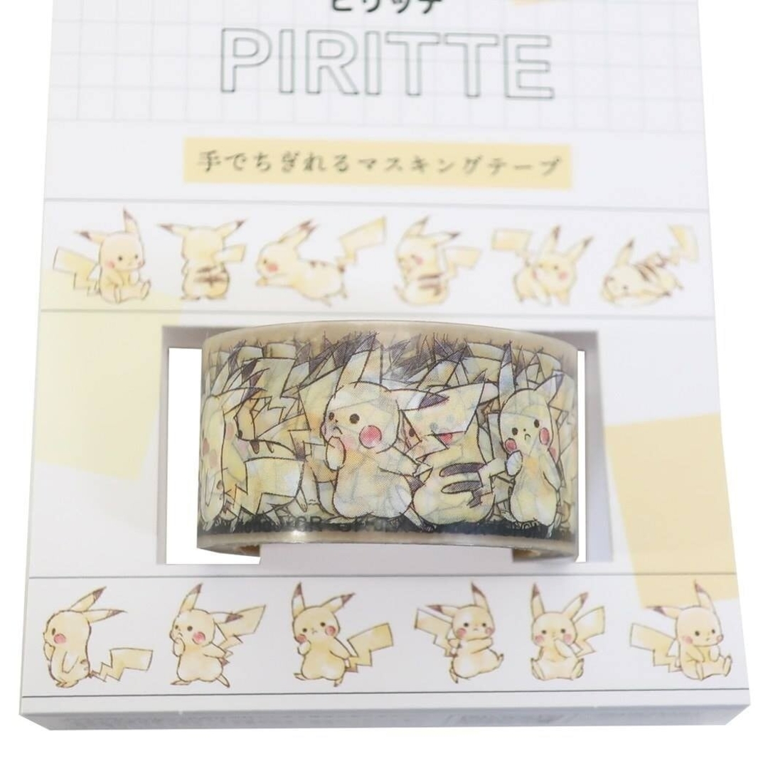 ポケモン(ポケモン)の新品☆ポケモン ピリッテ PIRITTE 透明マステ ピカチュウ 幅20mm インテリア/住まい/日用品の文房具(テープ/マスキングテープ)の商品写真