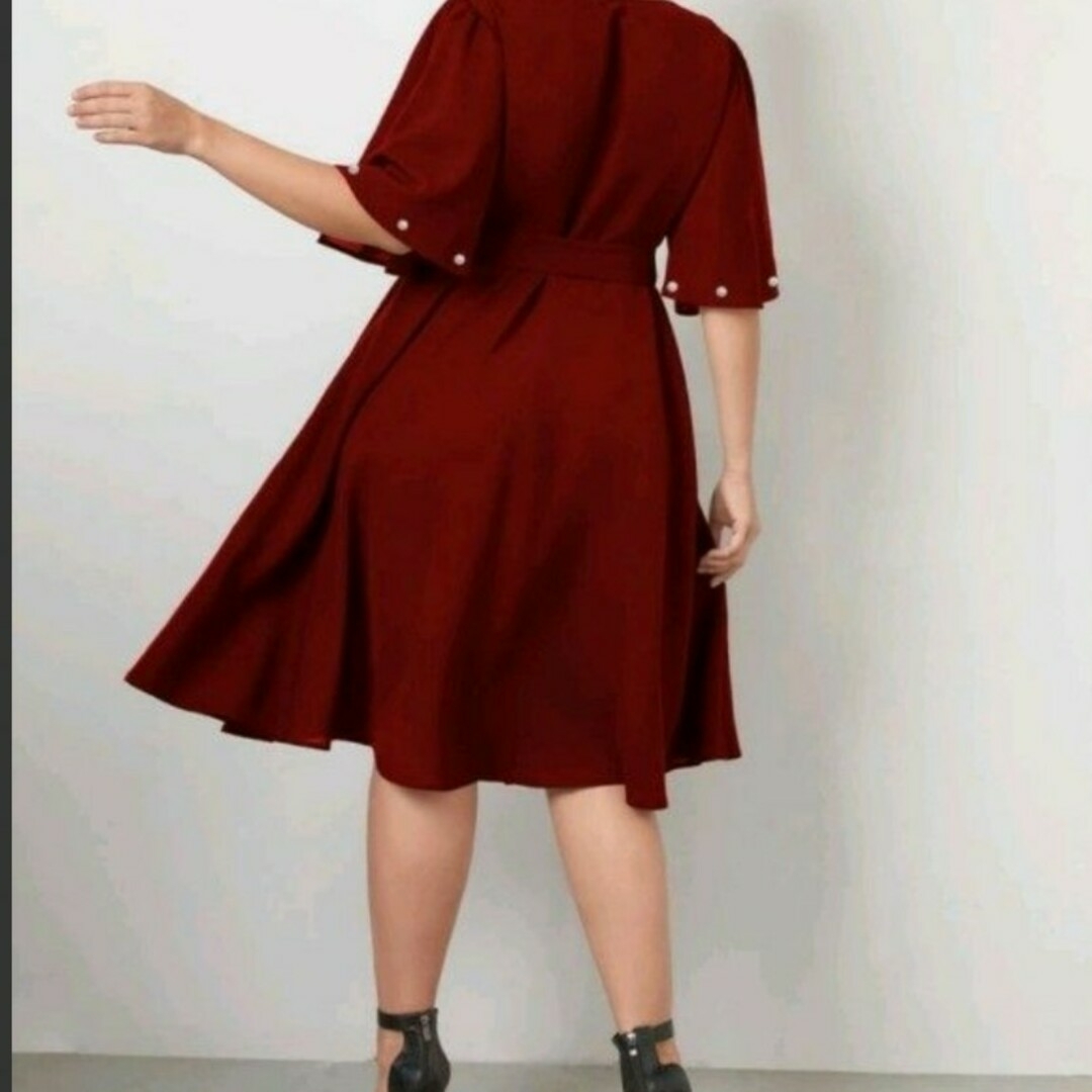 SHEIN(シーイン)のSHEIN/パール リボン付き ドレス レディースのフォーマル/ドレス(ナイトドレス)の商品写真