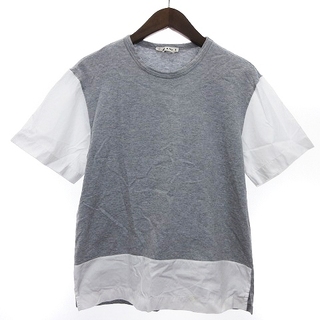 マルニ(Marni)のマルニ Tシャツ カットソー 半袖 バイカラー グレー ホワイト 44 XS位(Tシャツ/カットソー(半袖/袖なし))