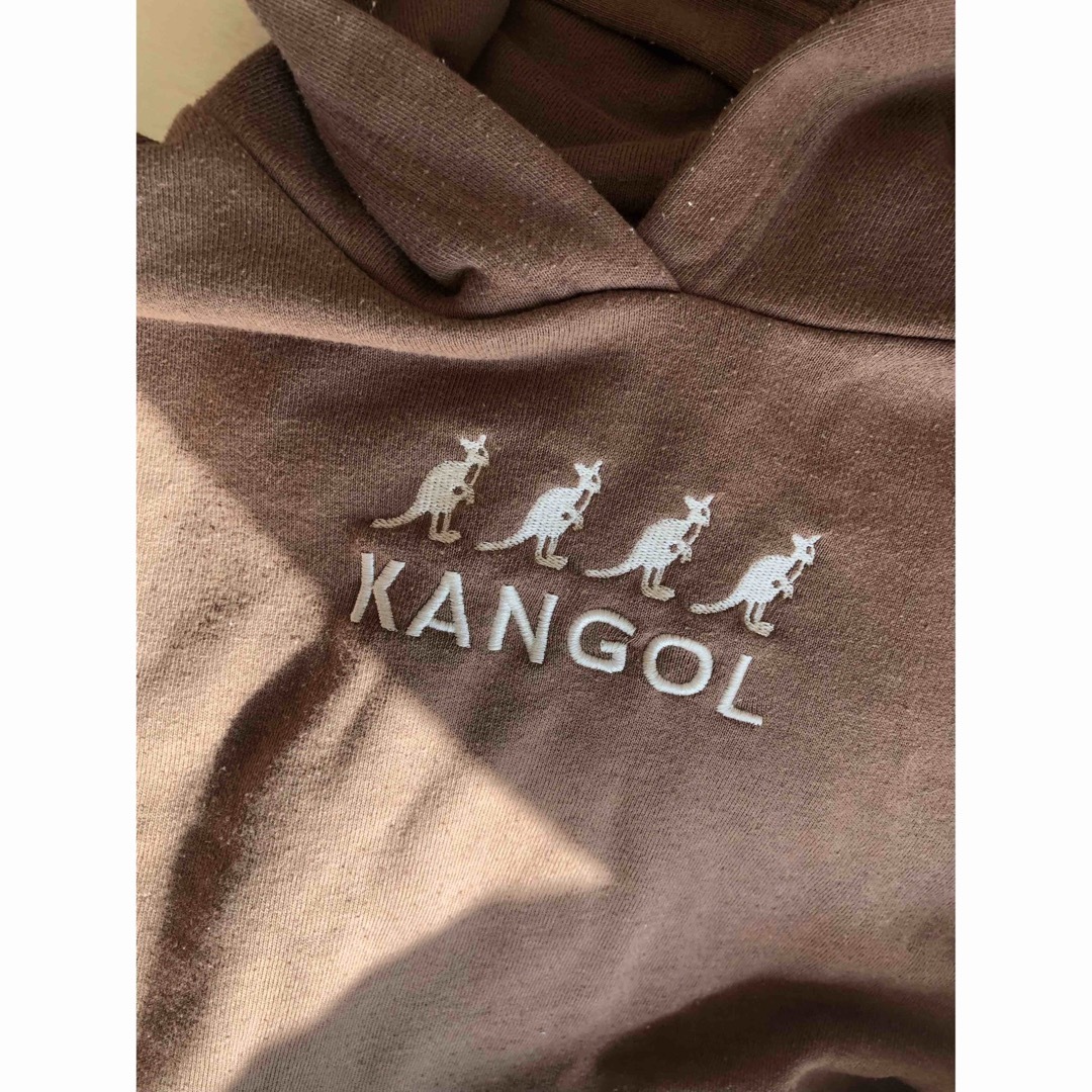 KANGOL(カンゴール)のKANGOL キッズ　スウェットパーカーワンピース　size 110 ワンピ キッズ/ベビー/マタニティのキッズ服女の子用(90cm~)(ワンピース)の商品写真