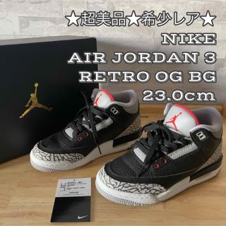 ジョーダン(Jordan Brand（NIKE）)の★希少レア★超美品★ NIKE GIRLS AIR JORDAN 3 RETRO(スニーカー)