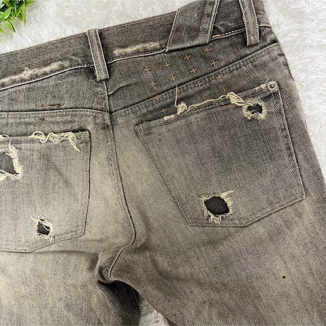 ksubi - KSUBI スビ ダメージ クラッシュ デニムパンツ 加工 ksubi - KSUBI スビ ダメージ クラッシュ デニムパンツ 加工