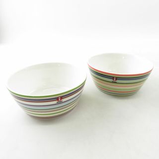 イッタラ(iittala)の美品 iittala イッタラ オリゴ デザートボウル 2枚 ペア オレンジ 深皿 SN23S (食器)