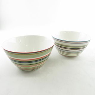 イッタラ(iittala)の美品 iittala イッタラ オリゴ ボウル 2枚 ペア オレンジ 深皿 SN24S (食器)