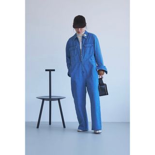 ロク(6 (ROKU))のoll/オール　jane denim jumpsuit オールインワン(オールインワン)