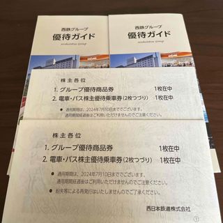 西日本鉄道　西鉄グループ　株主優待 2名義(鉄道乗車券)