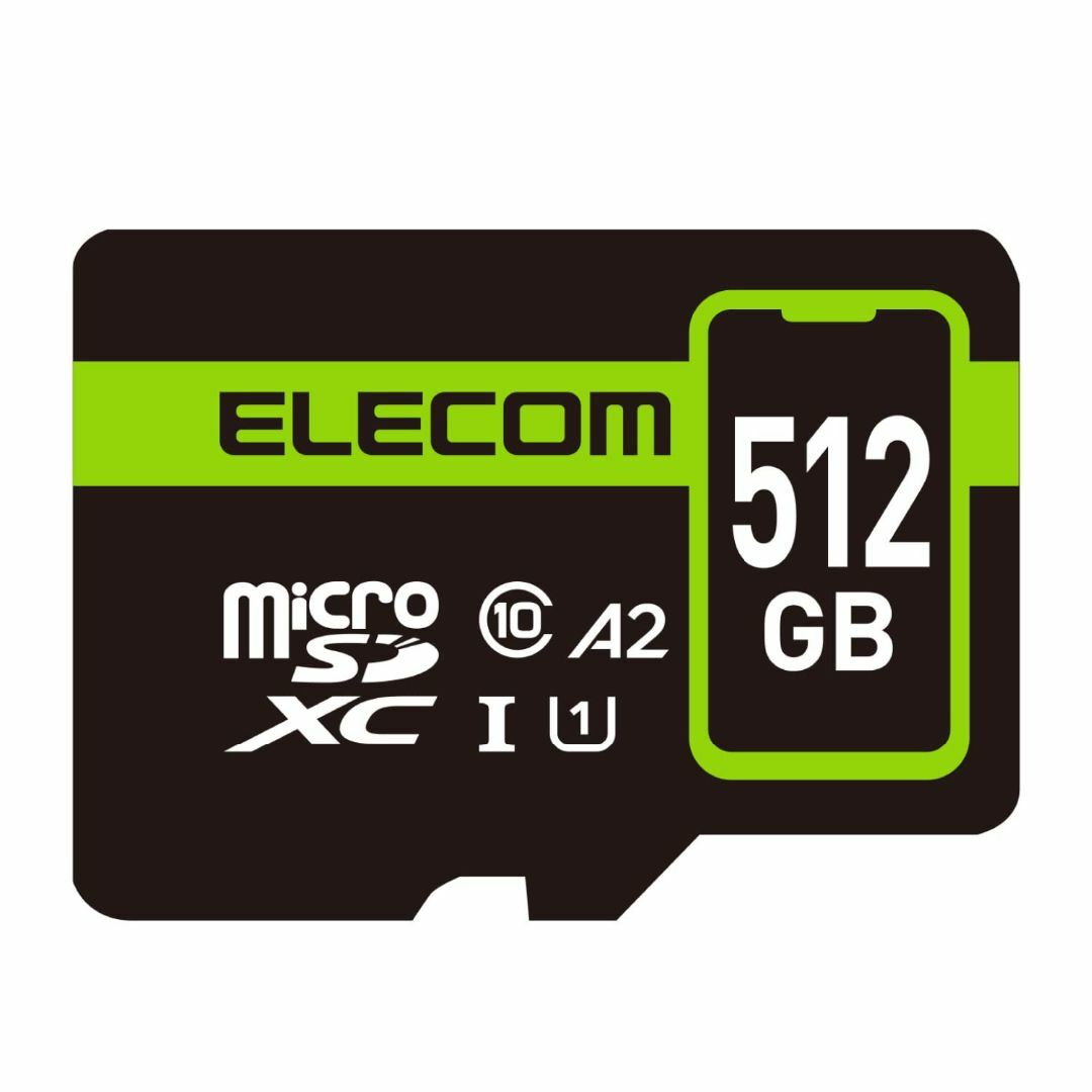 【特価セール】エレコム microSD 512GB UHS-I U1 90MB/重量約04g
