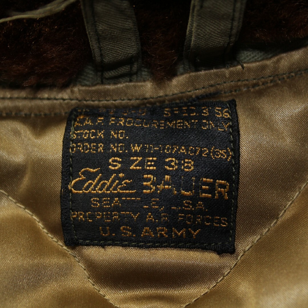 MILITARY(ミリタリー)の40s 米軍実物 USAAF B-9 Eddie Bauer フライトジャケット メンズのジャケット/アウター(フライトジャケット)の商品写真