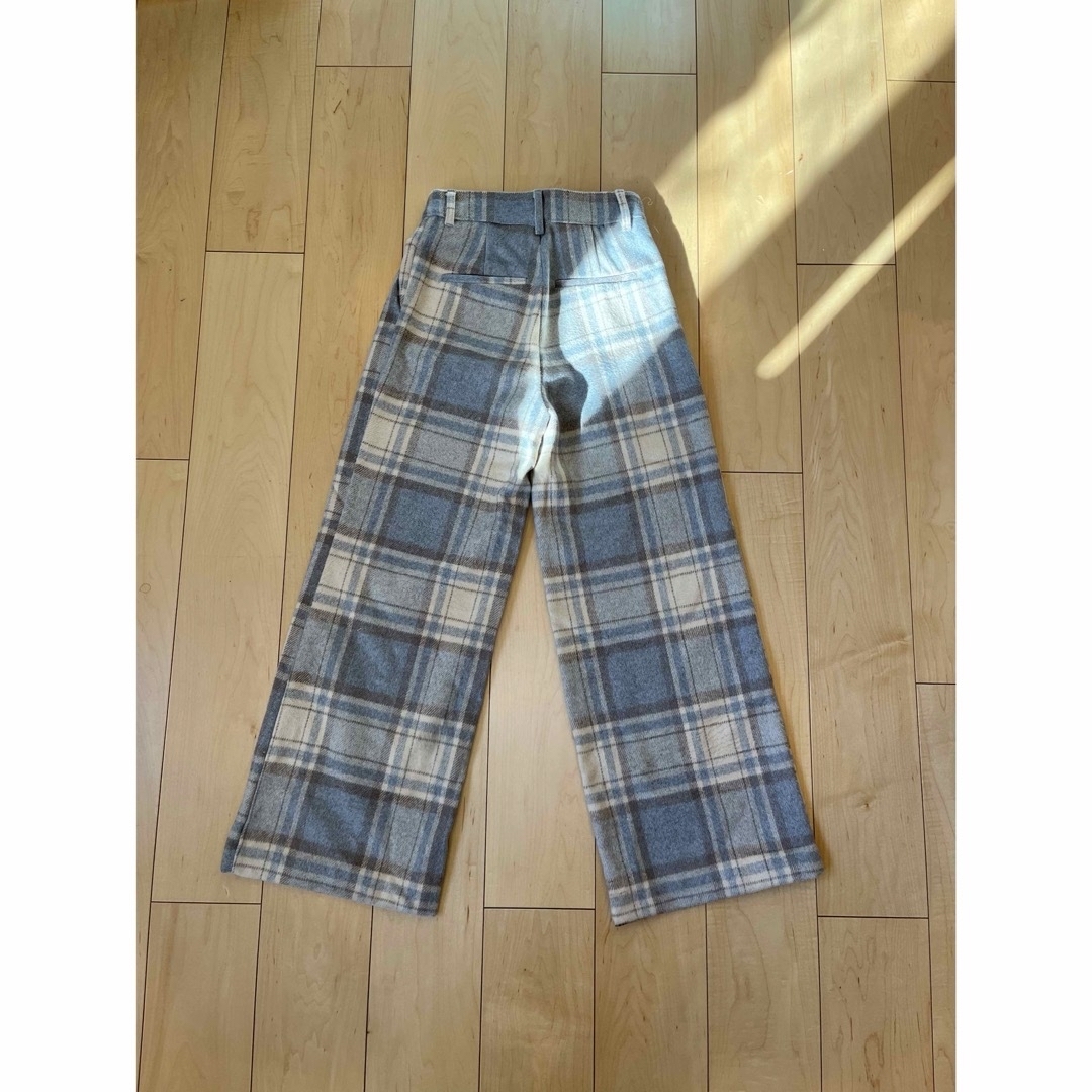 1/15日迄☆vintage h&m check wool pants レディースのパンツ(カジュアルパンツ)の商品写真