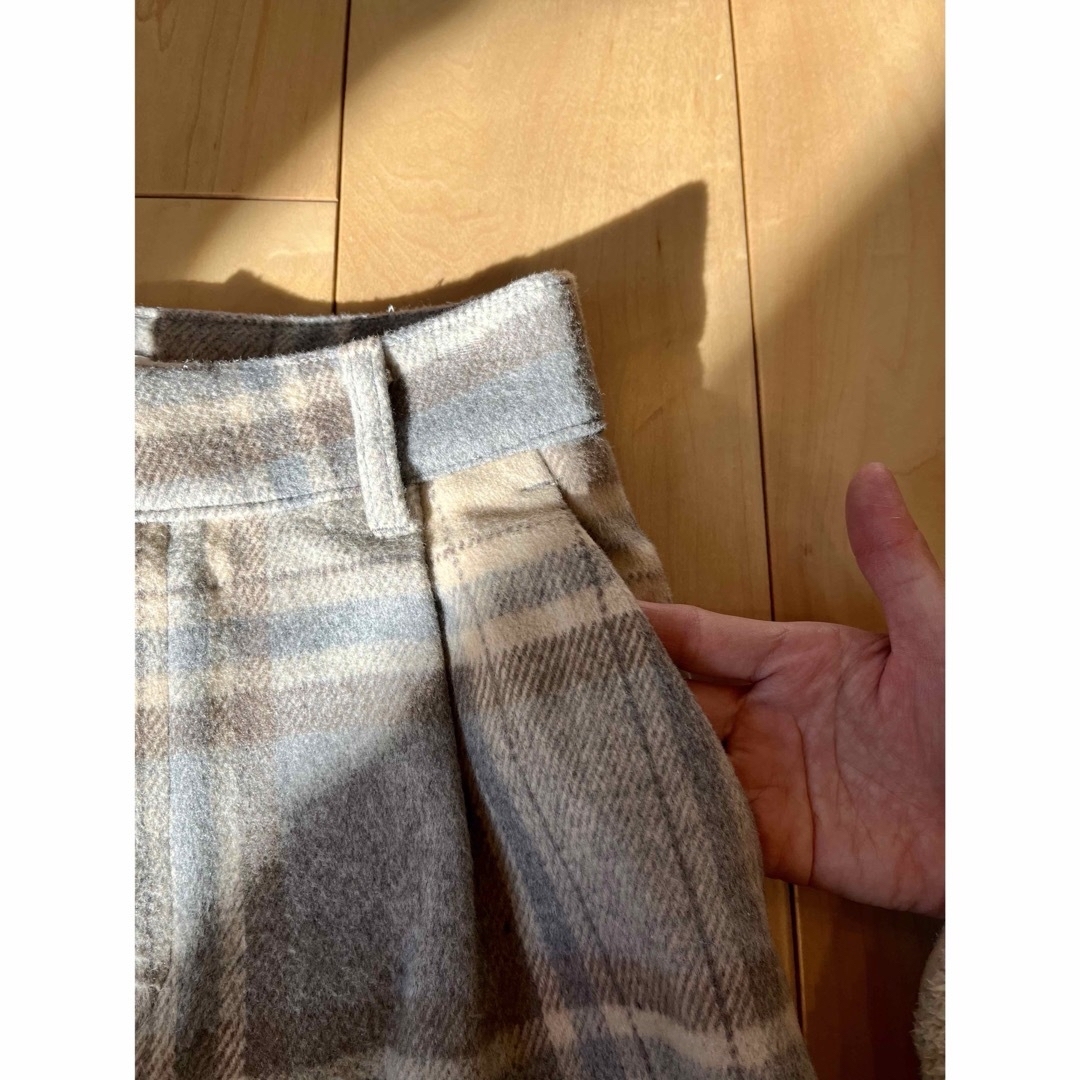 1/15日迄☆vintage h&m check wool pants レディースのパンツ(カジュアルパンツ)の商品写真