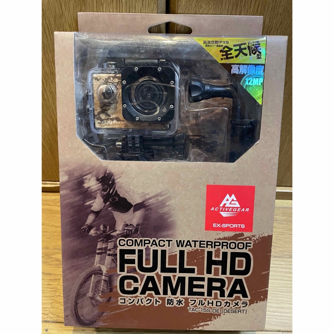 ティーズネットワーク コンパクト防水フルHDカメラ TAC-15S-KH スマホ/家電/カメラのカメラ(ビデオカメラ)の商品写真