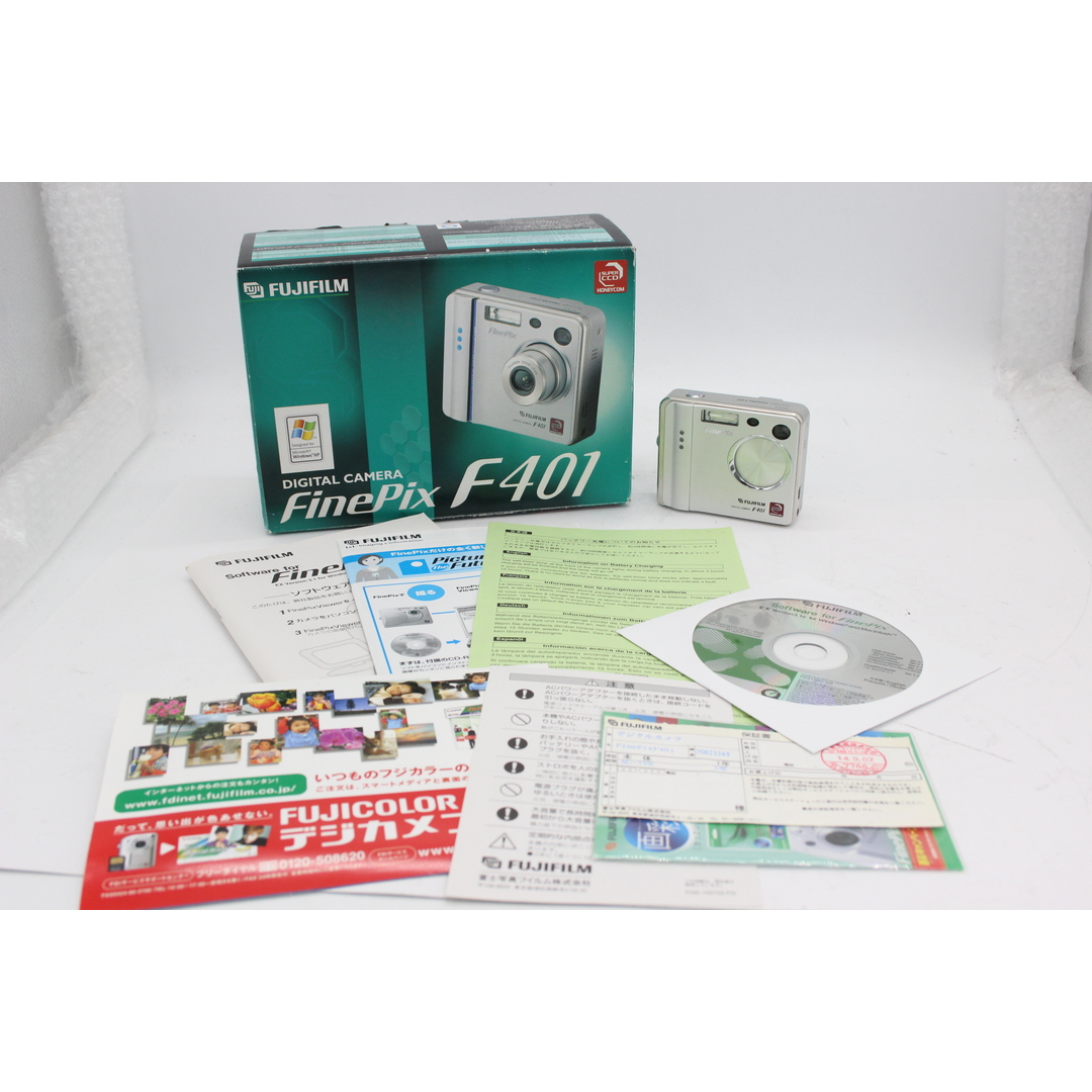 コンディション【美品 返品保証】 【元箱付き】フジフィルム Fujifilm Finepix F401 コンパクトデジタルカメラ  s5597