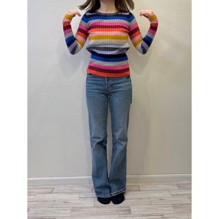 専用 vintage lame border knit(ニット/セーター)