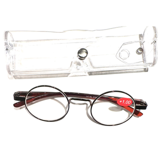 老眼鏡 ＋1.0 丸メガネ　オシャレ　リーディンググラス(その他)
