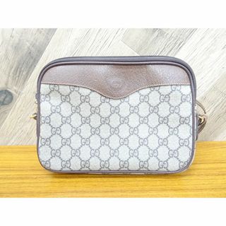 グッチ(Gucci)のK船005/ GUCCI PVC レザー ショルダーバッグ GG ヴィンテージ(ショルダーバッグ)