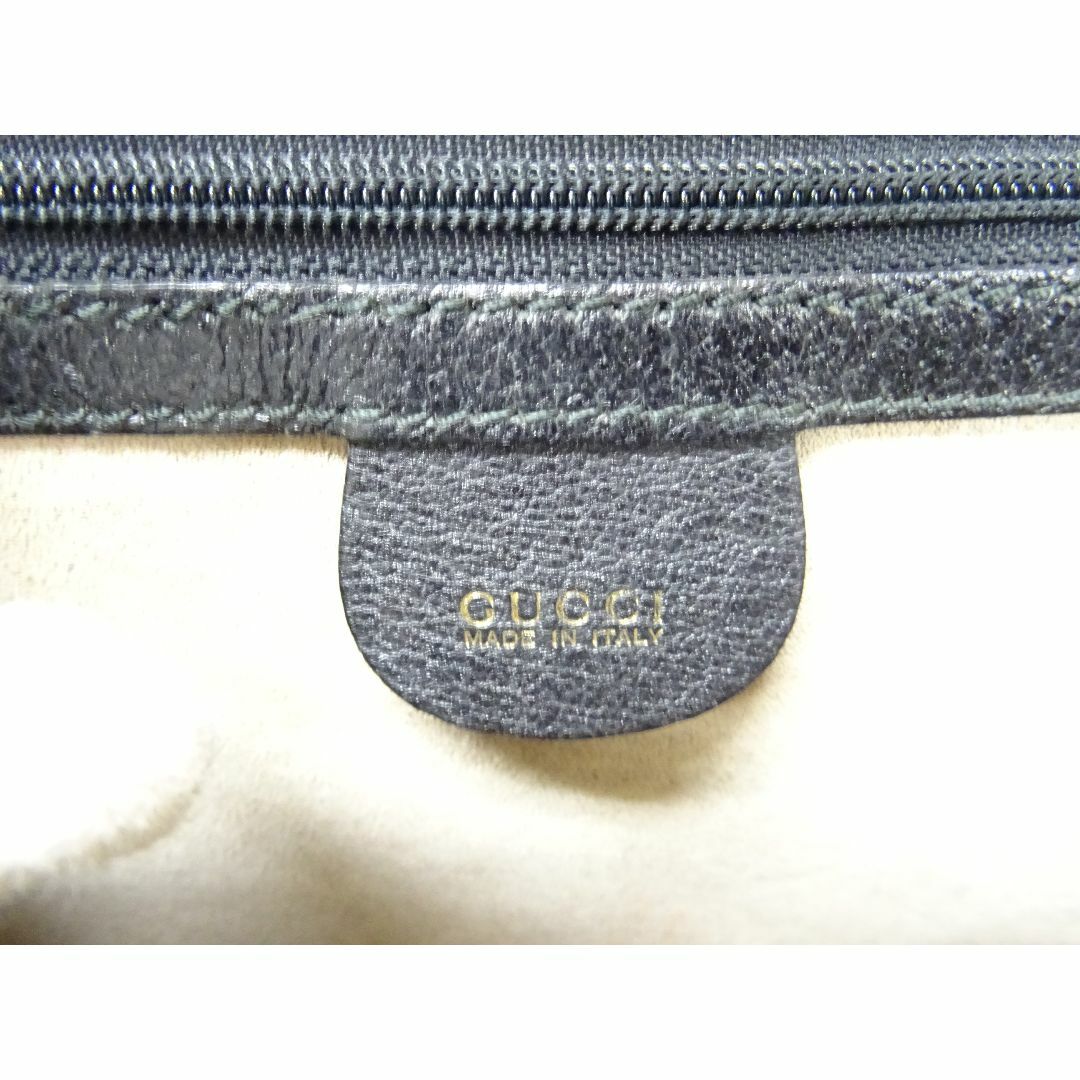 Gucci(グッチ)のK水003/ GUCCI レザー クラッチバッグ ブラック  メンズのバッグ(セカンドバッグ/クラッチバッグ)の商品写真