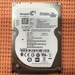 シーゲイト(SEAGATE)の02☆SEAGATE 2.5インチHDD 500GB(PCパーツ)