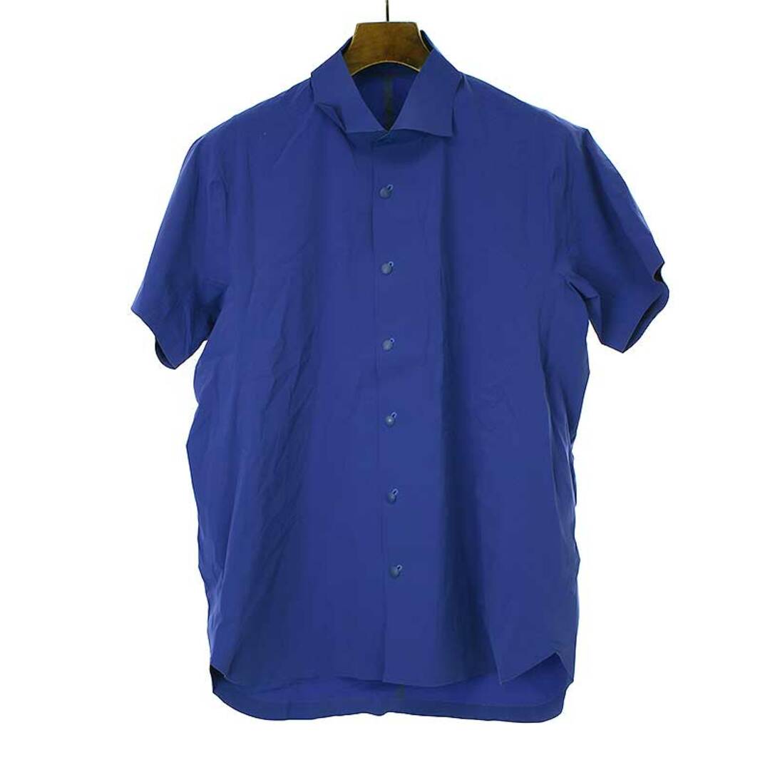 DESCENTE(デサント)のDESCENTE ALLTERRAIN デサント オルテライン SEAMLESS STRETCH WOVEN SHIRT シームレスストレッチシャツ ブルー L DIA4701 メンズのトップス(シャツ)の商品写真