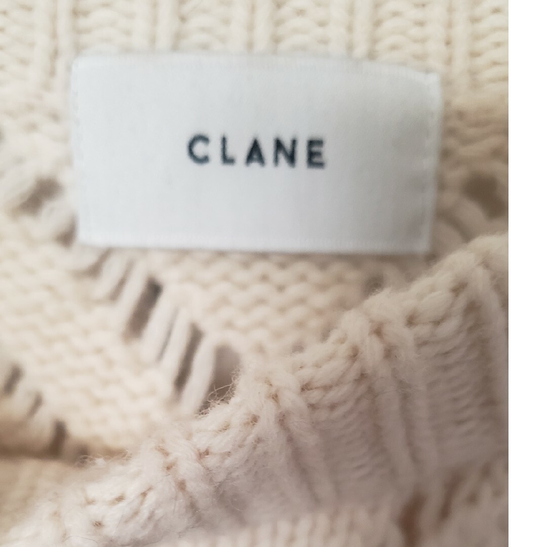 CLANE(クラネ)のCLANE OPENWORK CABLE KNIT サイズ2 レディースのトップス(ニット/セーター)の商品写真