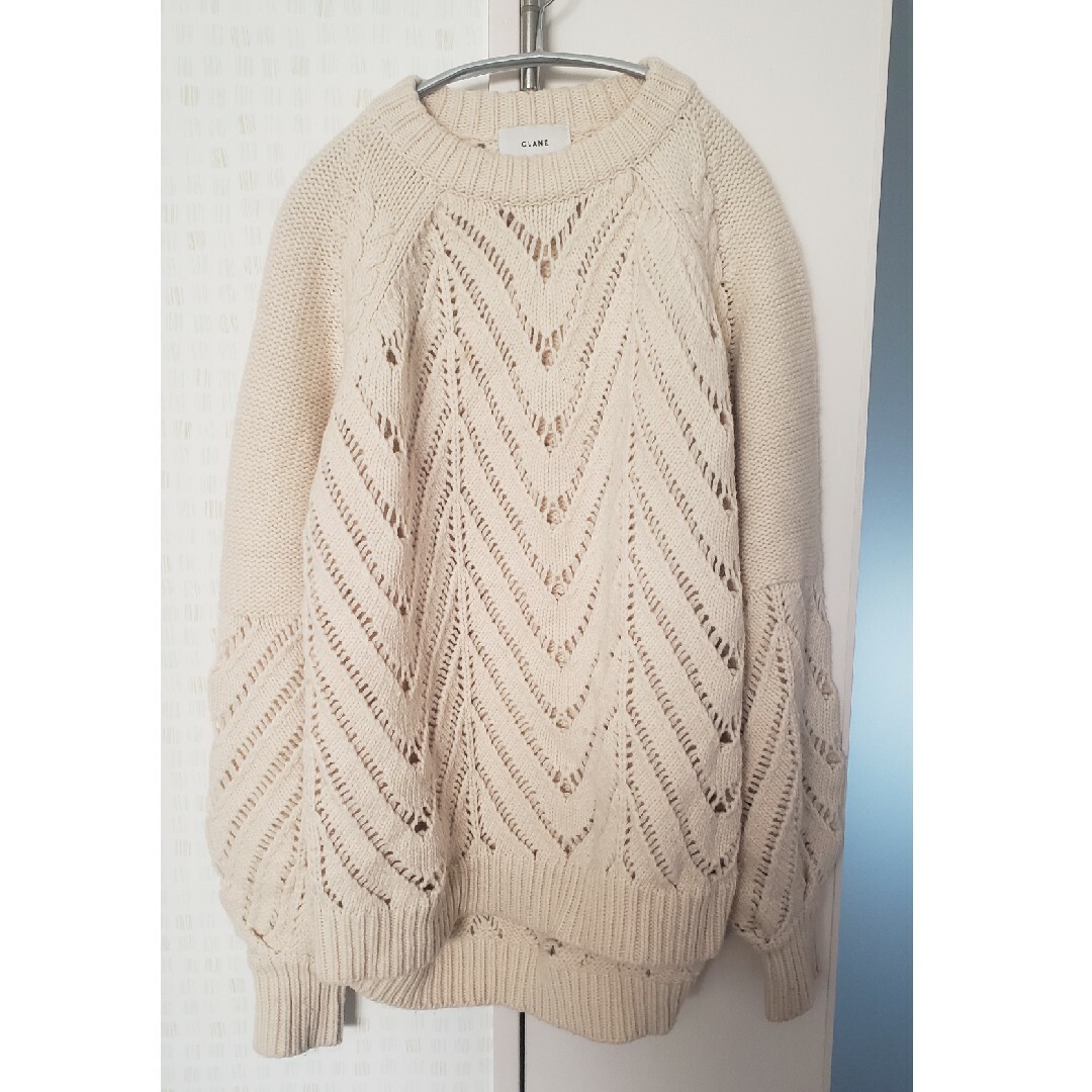 CLANE(クラネ)のCLANE OPENWORK CABLE KNIT サイズ2 レディースのトップス(ニット/セーター)の商品写真