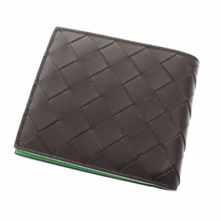 ボッテガヴェネタ(Bottega Veneta)のボッテガヴェネタ イントレチャート ウォレット 二つ折り 財布 茶●▲■(折り財布)