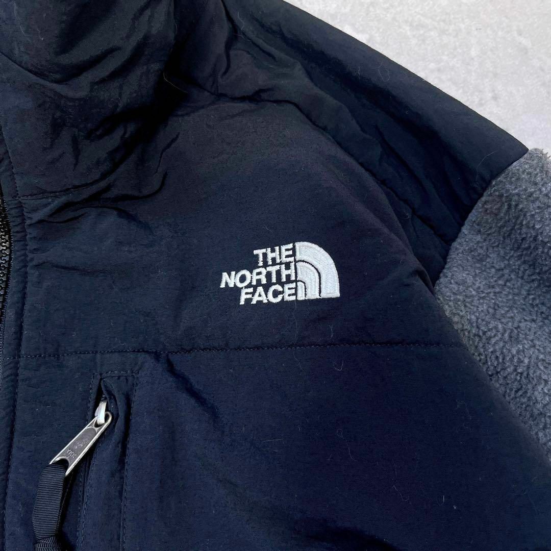 THE NORTH FACE(ザノースフェイス)の【希少USA製】ノースフェイス デナリジャケット フリースブルゾン グレー黒 メンズのジャケット/アウター(ブルゾン)の商品写真