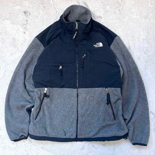 ザノースフェイス(THE NORTH FACE)の【希少USA製】ノースフェイス デナリジャケット フリースブルゾン グレー黒(ブルゾン)