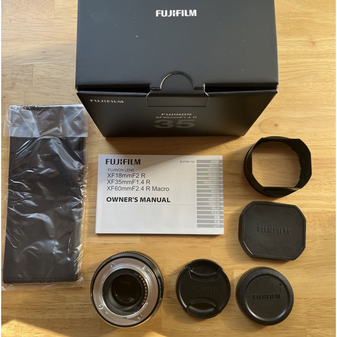 富士フイルム(フジフイルム)のFUJIFILM フジノン XF35mm F1.4 R スマホ/家電/カメラのカメラ(レンズ(単焦点))の商品写真