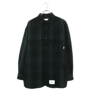 ダブルタップス(W)taps)のダブルタップス  21AW  DECK LS FLANNEL TEXTILE  212TQDT-SHM05 デッキフランネル長袖シャツ メンズ 3(シャツ)