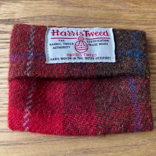 ハリスツイード(Harris Tweed)のdeuxC ドゥ・セー ハリスツイード ポケットティッシュカバー 赤(その他)