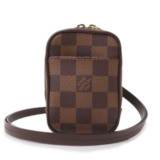 ルイヴィトン(LOUIS VUITTON)のルイ ヴィトン エテュイ オカピ PM ミニ ポーチ ポシェット ショルダー ストラップ 小物入れ ダミエ ブラウン 茶 ゴールド金具 N61738 LOUIS VUITTON（未使用　展示品）(ポーチ)