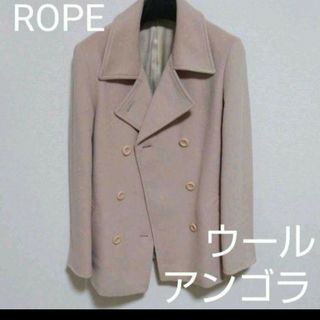 ロペ(ROPE’)のROPE ロペ アンゴラウールショートコート 9号 ダブルブレスト(ピーコート)