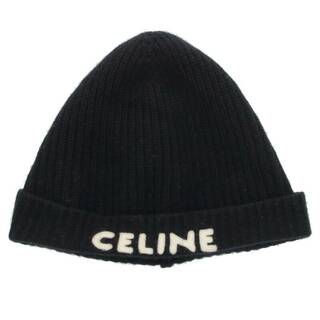 セリーヌ(celine)のセリーヌバイエディスリマン  2A25R535Q ロゴ刺繍ワッペンウール帽子 メンズ TU(帽子)