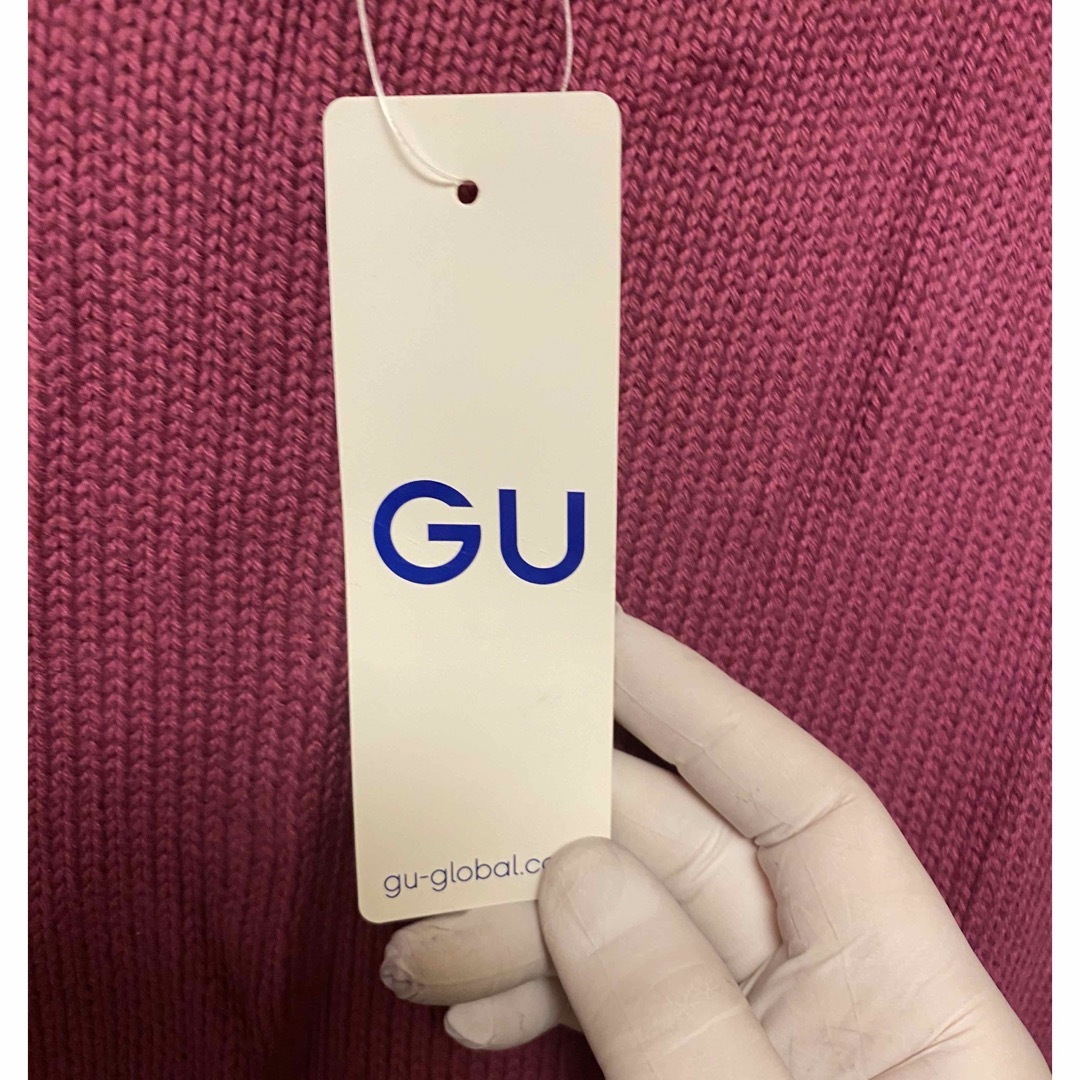 GU(ジーユー)のGU ジーユー　ウォッシャブルコットン　ベスト　綿100 パープル　XL 新品 メンズのトップス(ベスト)の商品写真