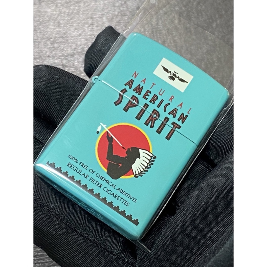 zippo アメリカンスピリット ターコイズ 限定品 2004年製 ②