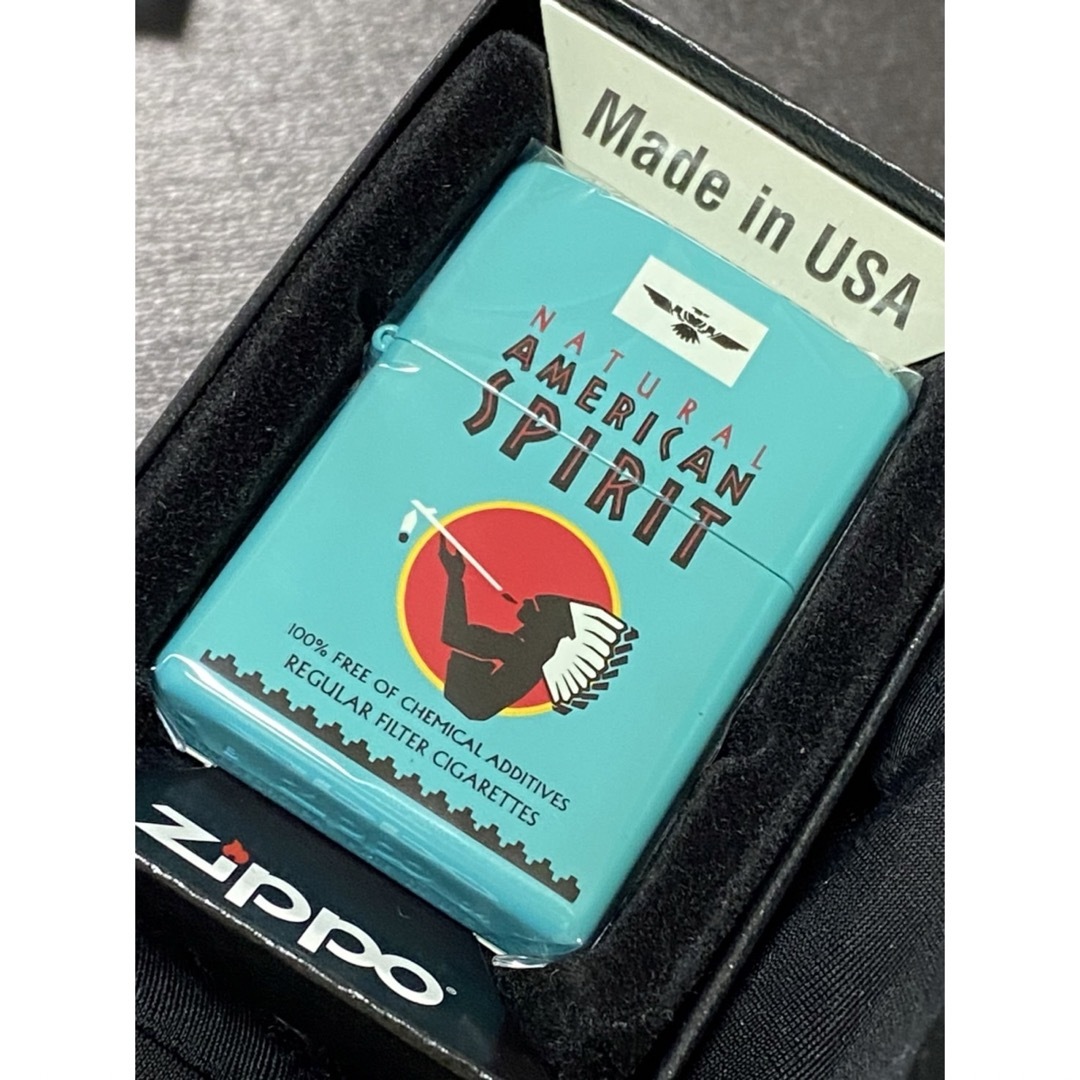 ファッション小物zippo アメリカンスピリット ターコイズ 限定品 2004年製 ②