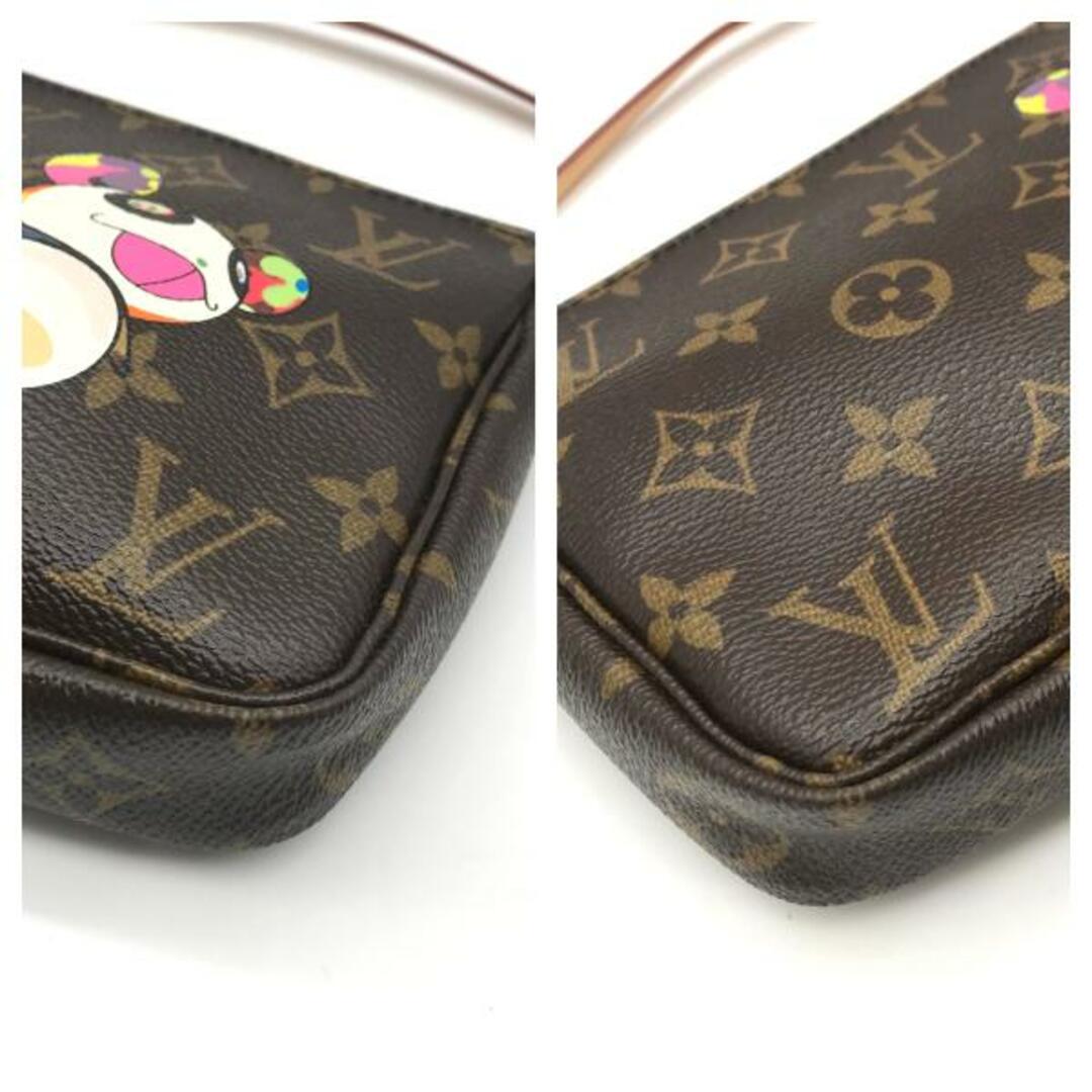 LOUISVUITTON ルイヴィトン モノグラム 村上隆 アクセソワール パンダ ハンド ポーチ バッグ 美品 M11169レディース