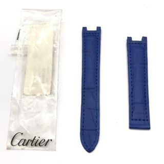 カルティエ(Cartier)の良品 Cartier カルティエ カリブル 腕時計 ベルト ブルー ｍ11747(腕時計)