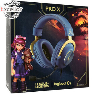 ロジクール(Logicool)のLogicool製　ゲーミングヘッドセット G PRO X League of Legends Edition　G-PHS-003LOL2　ネイビー　未使用(ヘッドフォン/イヤフォン)