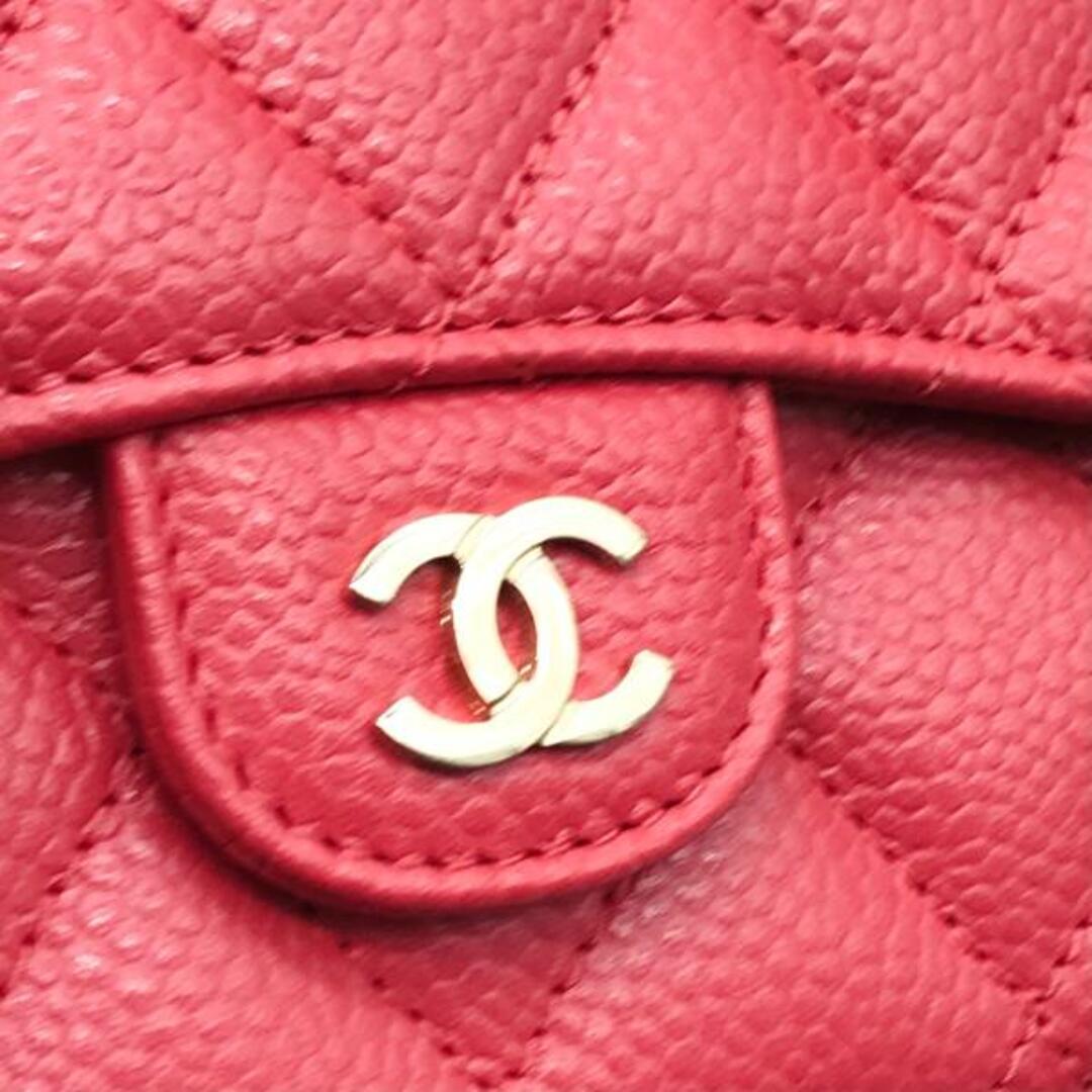 CHANEL(シャネル)の超美品 CAHNEL シャネル キャビアスキン 二つ折り 財布 コインケース 小銭入れ ピンク m12631 レディースのファッション小物(財布)の商品写真