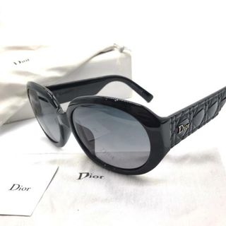 ディオール(Dior)のDior ディオール ロゴ カナージュ サングラス ブラック アイウェア 美品 M12760(サングラス/メガネ)