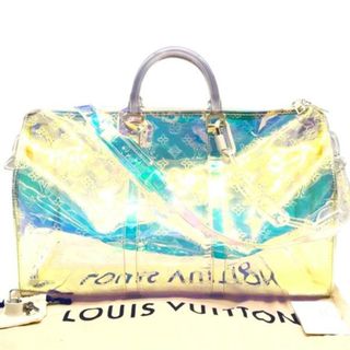 ルイヴィトン(LOUIS VUITTON)の超美品 LOUIS VUITTON ルイヴィトン モノグラム プリズム ヴァージルアブロー2WAY キーポル50 ボストン バッグ ｍ3407(ボストンバッグ)