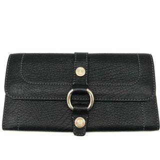 セリーヌ(celine)の超美品 CELINE セリーヌ ブラゾン 金具 レザー二つ折り 長財布 ｍ4047(財布)