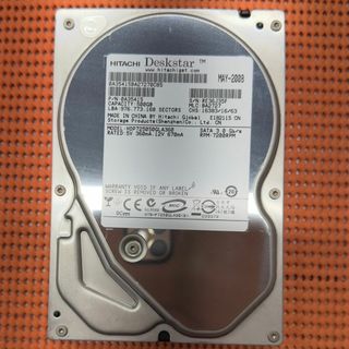 ヒタチ(日立)の006★Hitachi 3.5インチHDD 500GB ジャンク(PCパーツ)